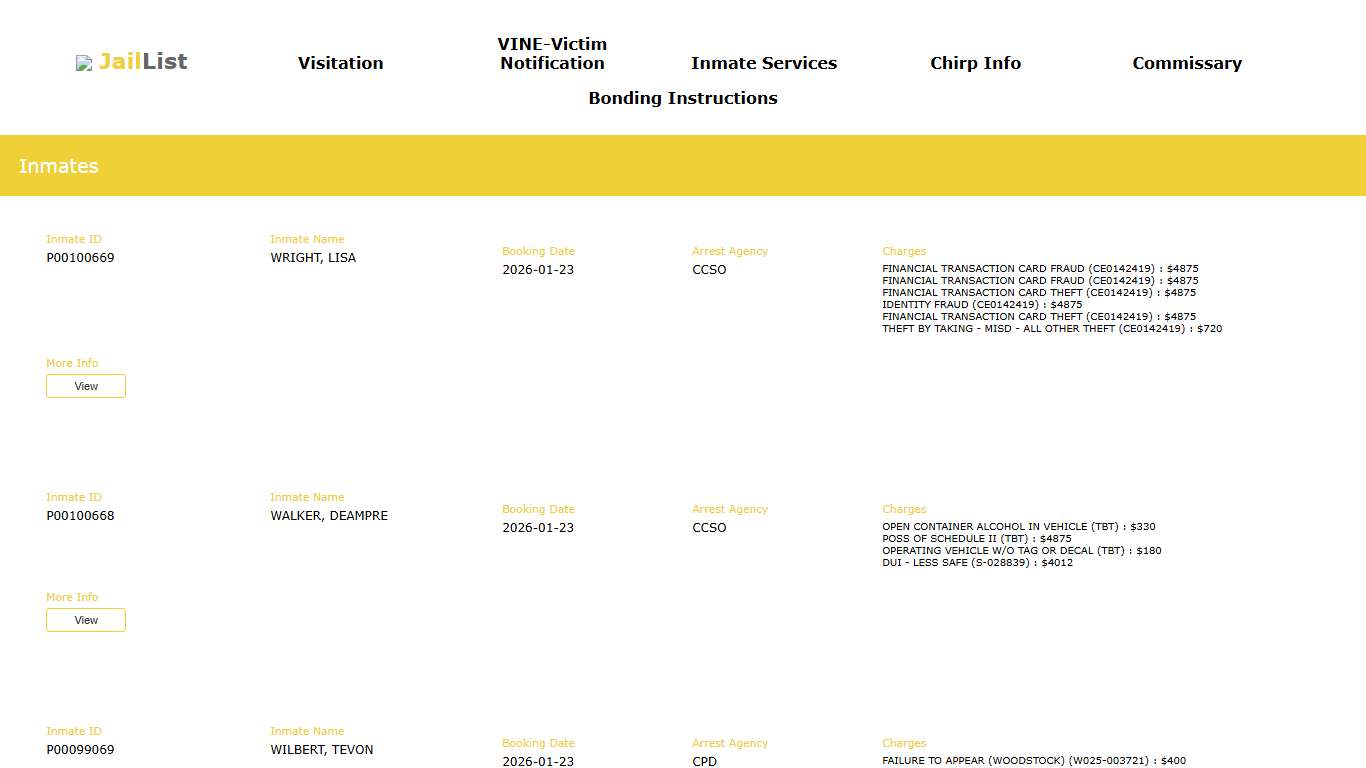 Cherokee County Inmate Search